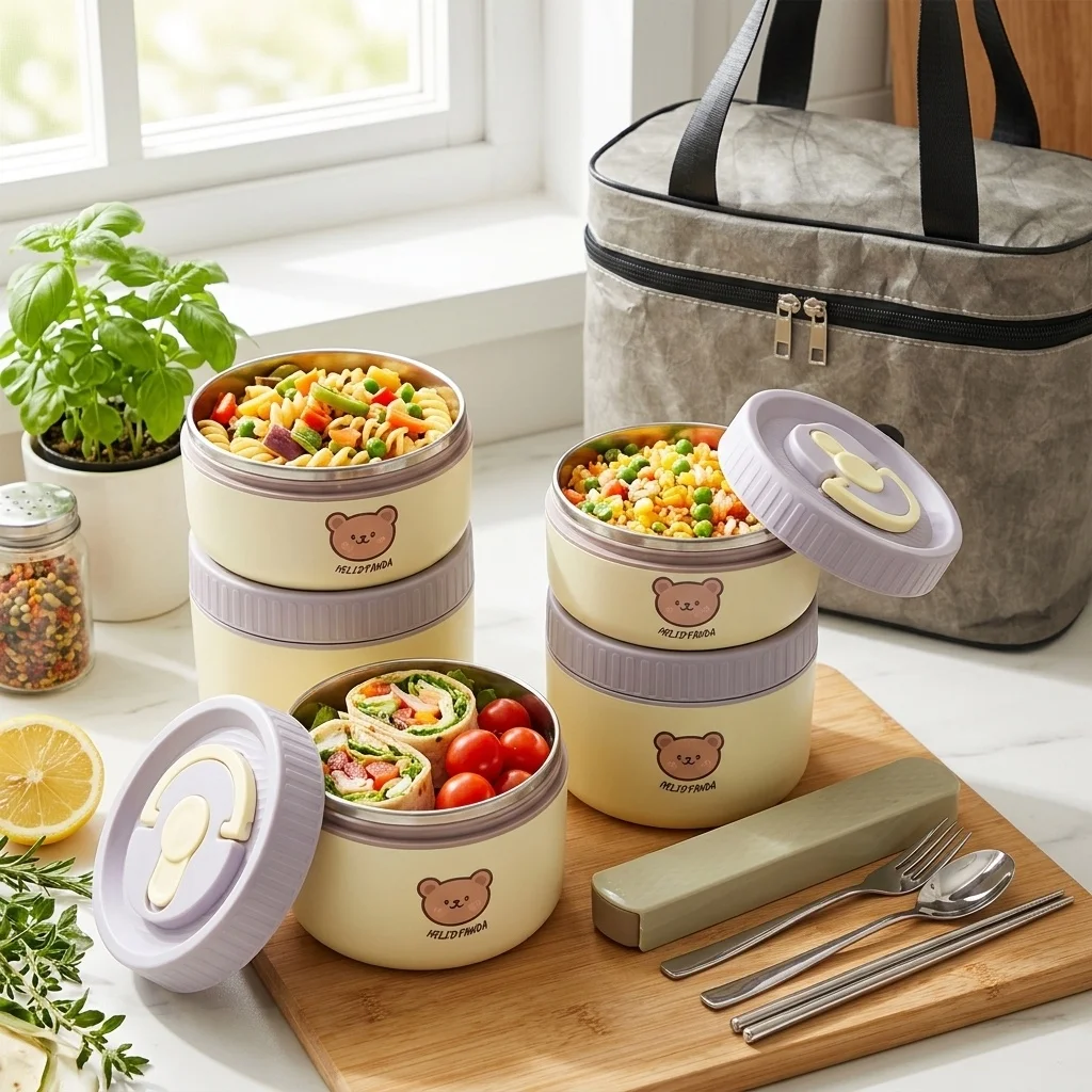 Food Storage Oven Safe - 304 roestvrijstalen thermische lunchbox voor kinderen