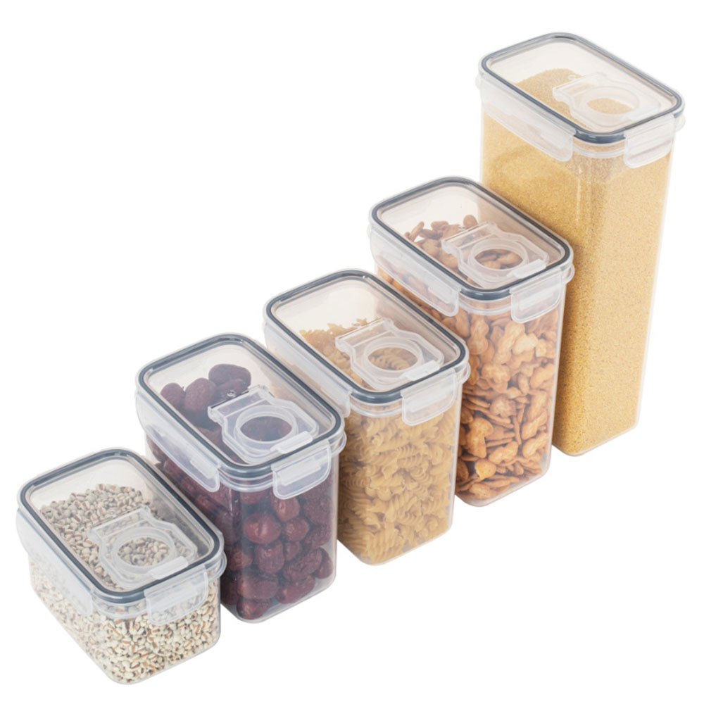 Food Storage With Dividers - Verzegelde Plastic Voedsel Opbergdoos Granen Snoep