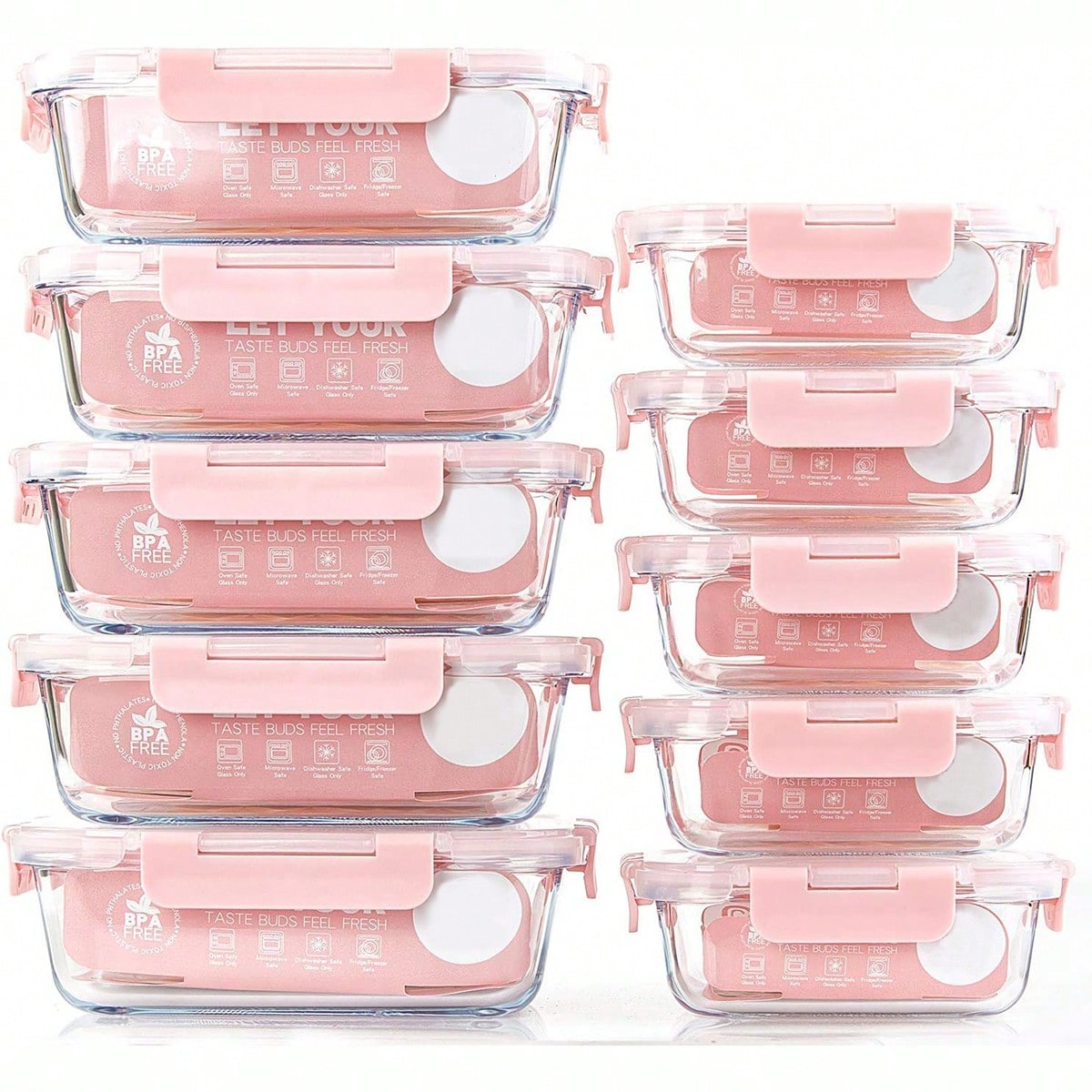 10-delige set glazen maaltijdv - Food Storage Oven Safe recensie en prijs