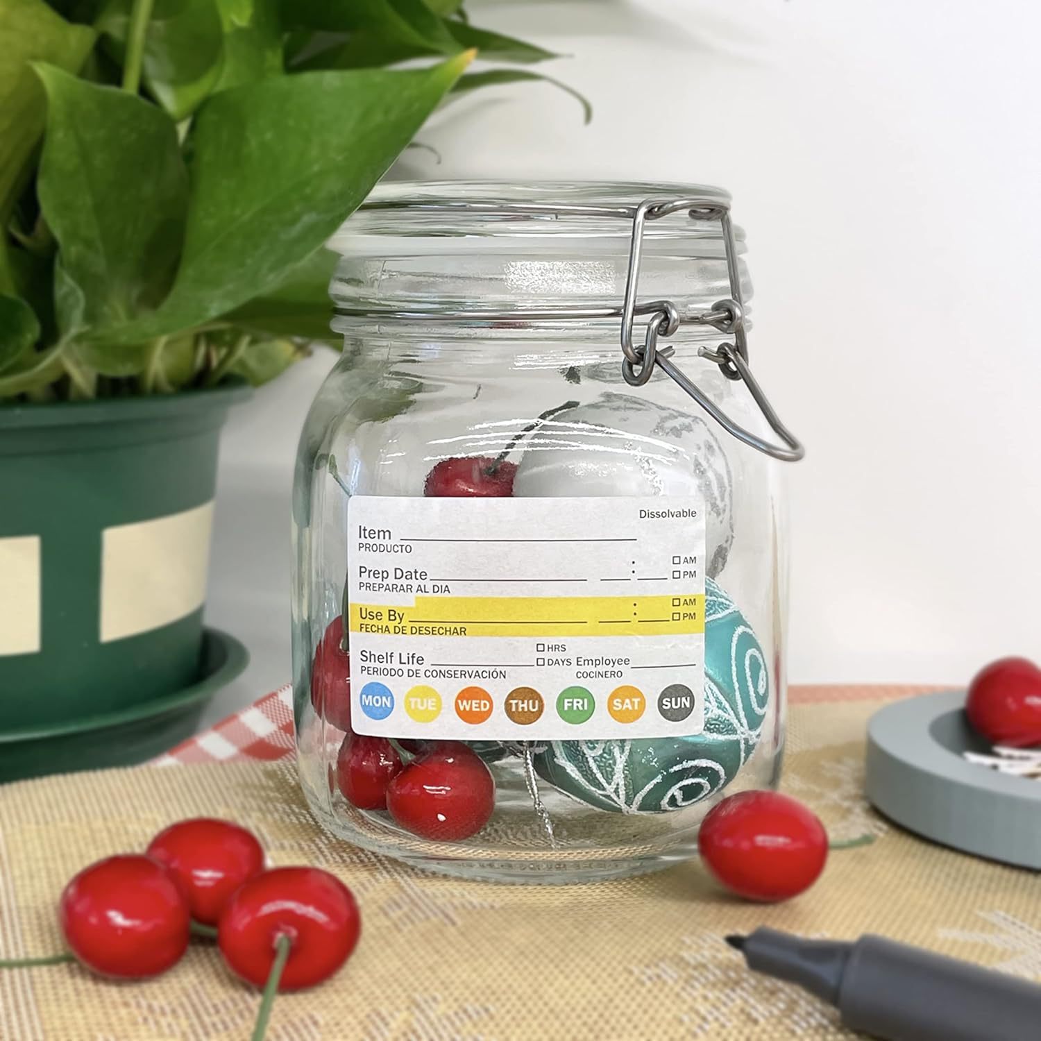 250 Stuks/Roll Voedsel Datumla - Food Storage Labels recensie en prijs
