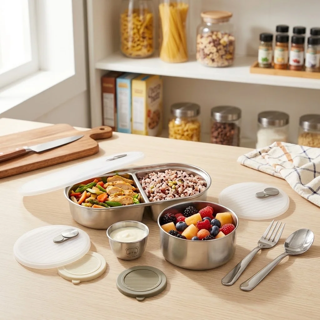 Magnetronbestendige lunchbox v - Food Storage With Dividers recensie en prijs