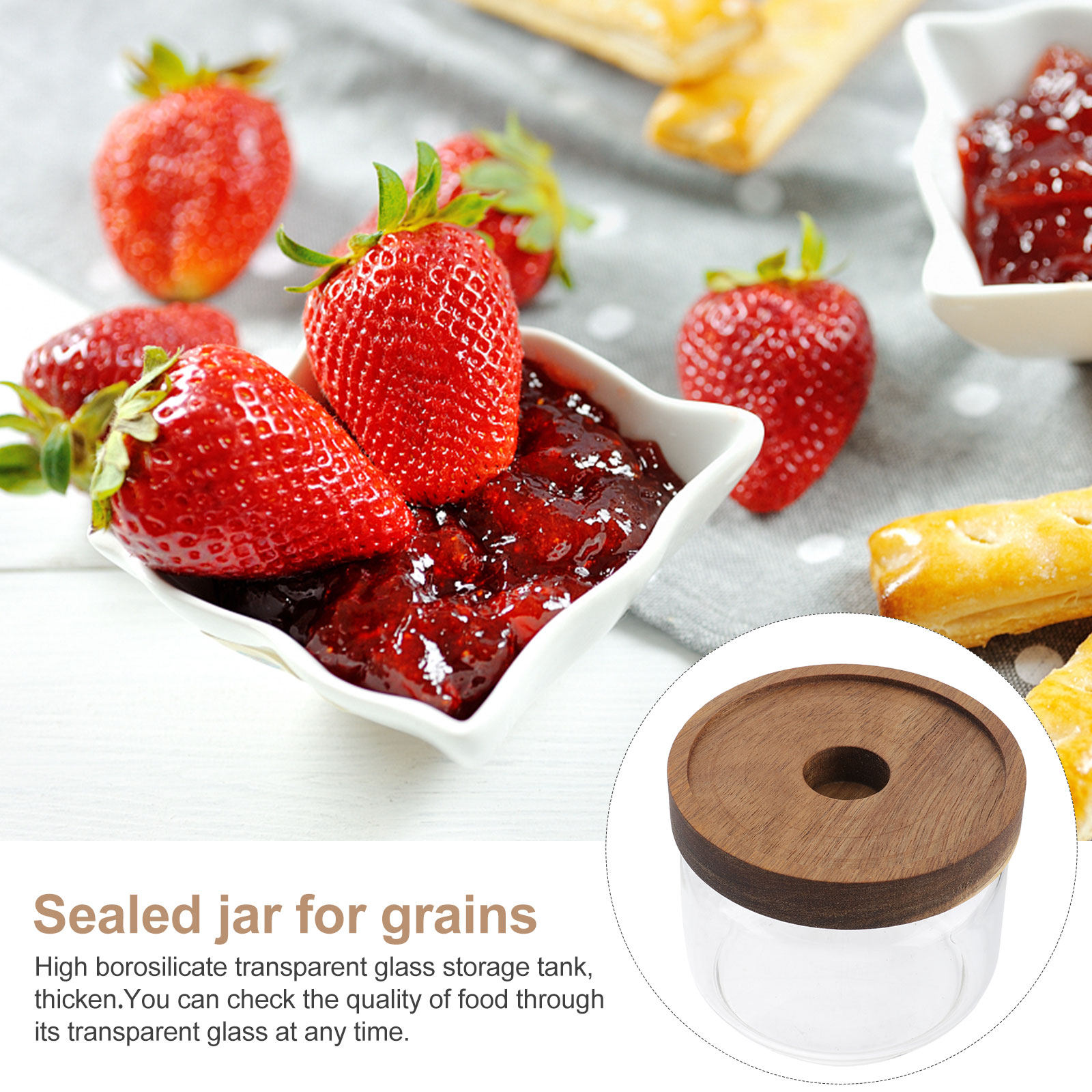 2 stuks glazen voorraadpotten, - Food Storage Containers recensie en prijs