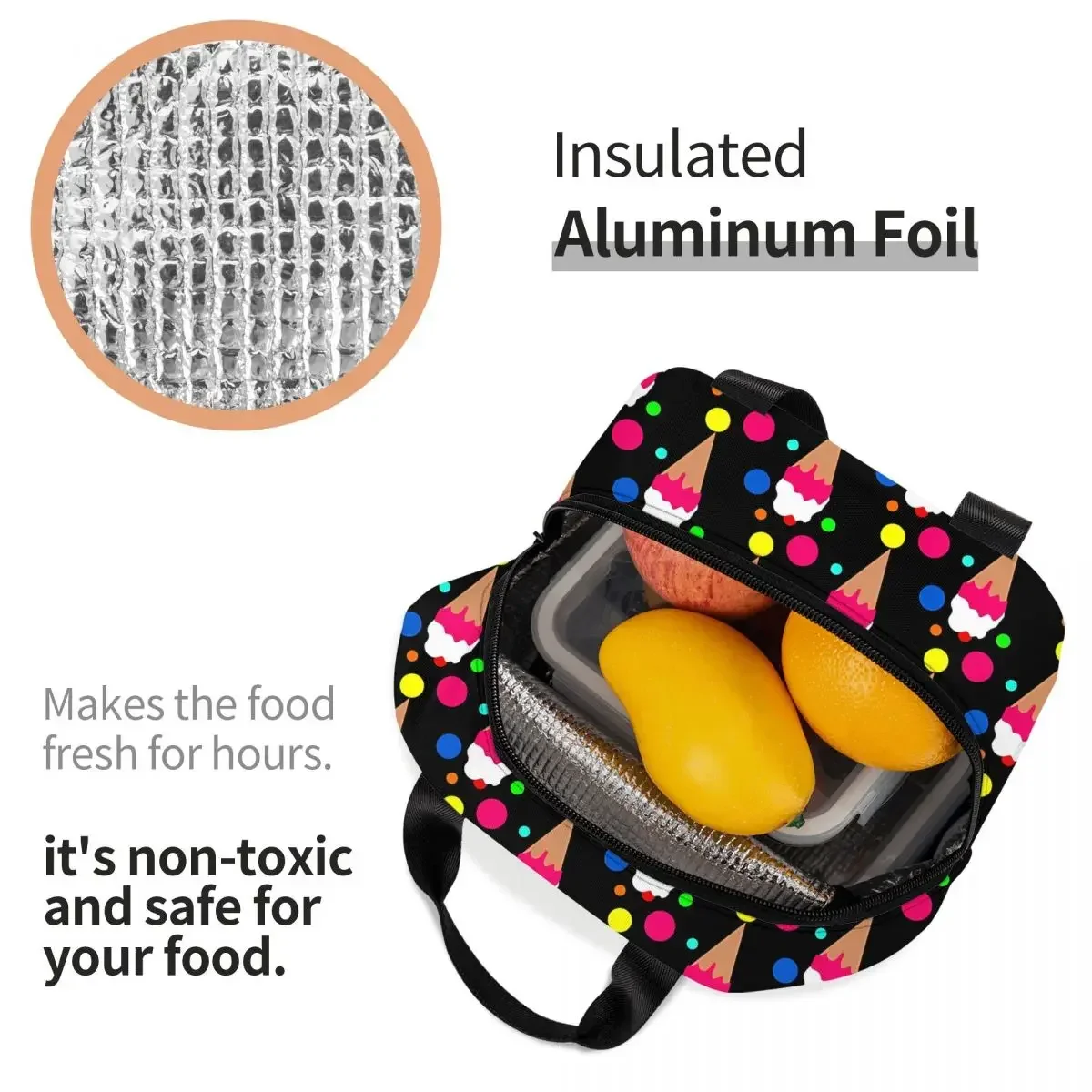 Kleurrijke draagbare lunchtas, - Food Storage Bag recensie en prijs
