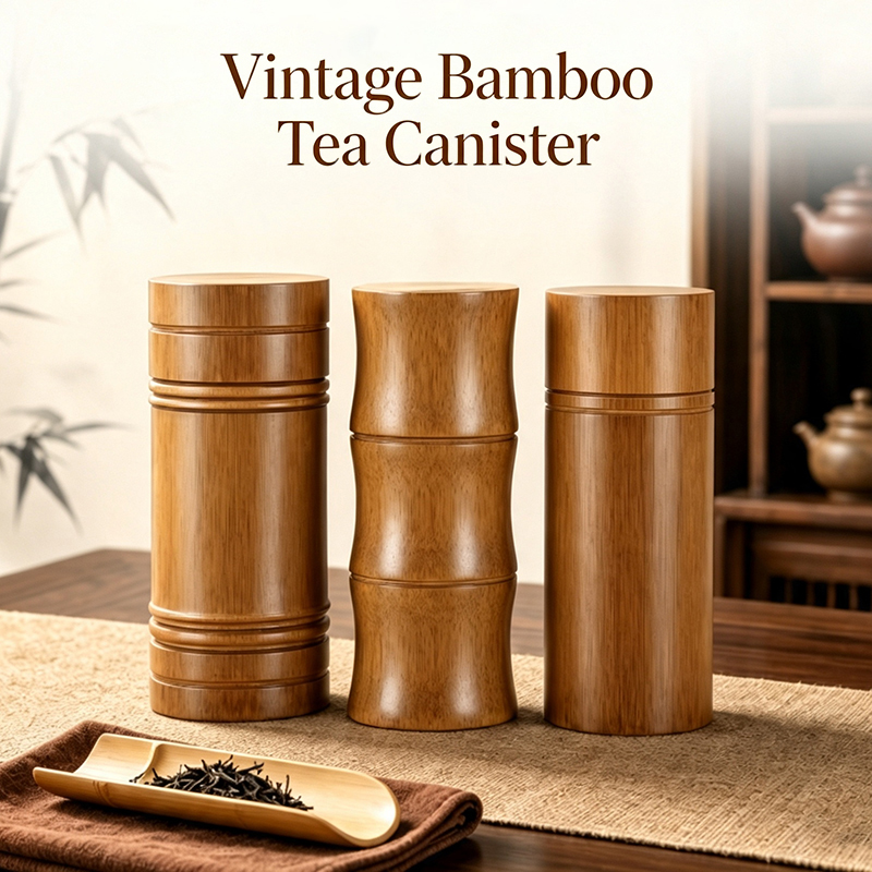 Vintage bamboe theebus draagba - Food Storage With Dividers recensie en prijs