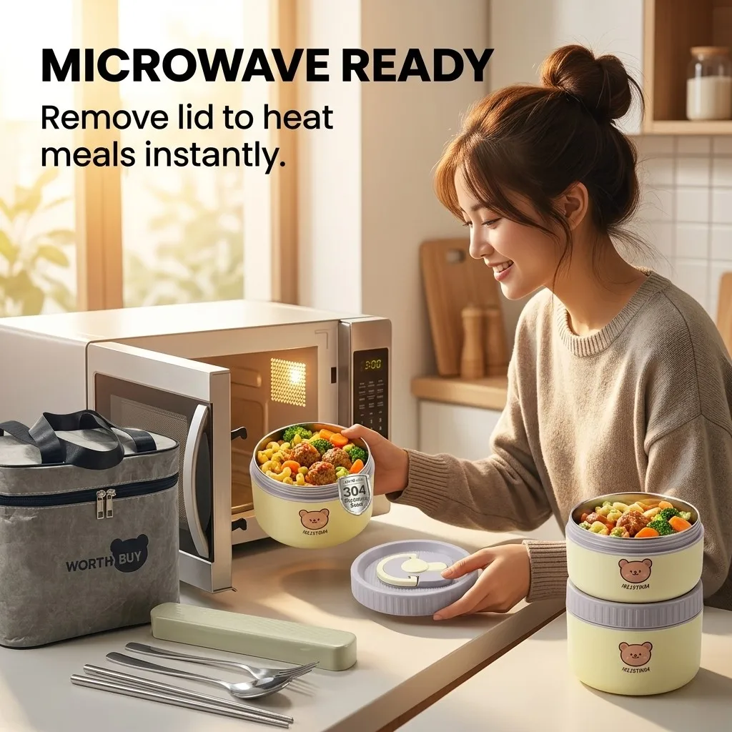 304 roestvrijstalen thermische - Food Storage Oven Safe recensie en prijs