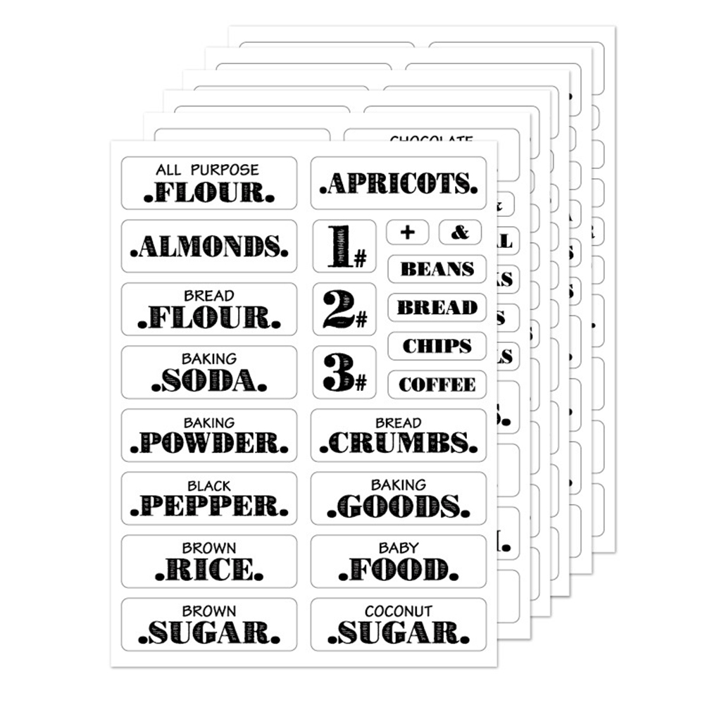 132Pcs Keuken Voedsel Stickers - Food Storage Labels recensie en prijs